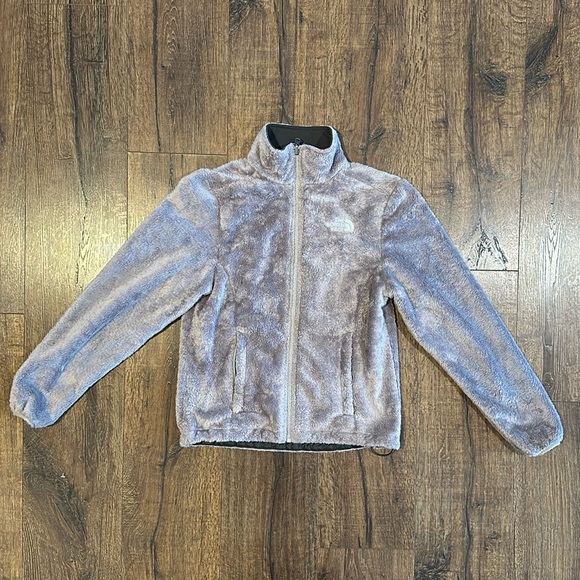 The North Face Grey Fuzzy Jacket XS - Picture 1 of 9